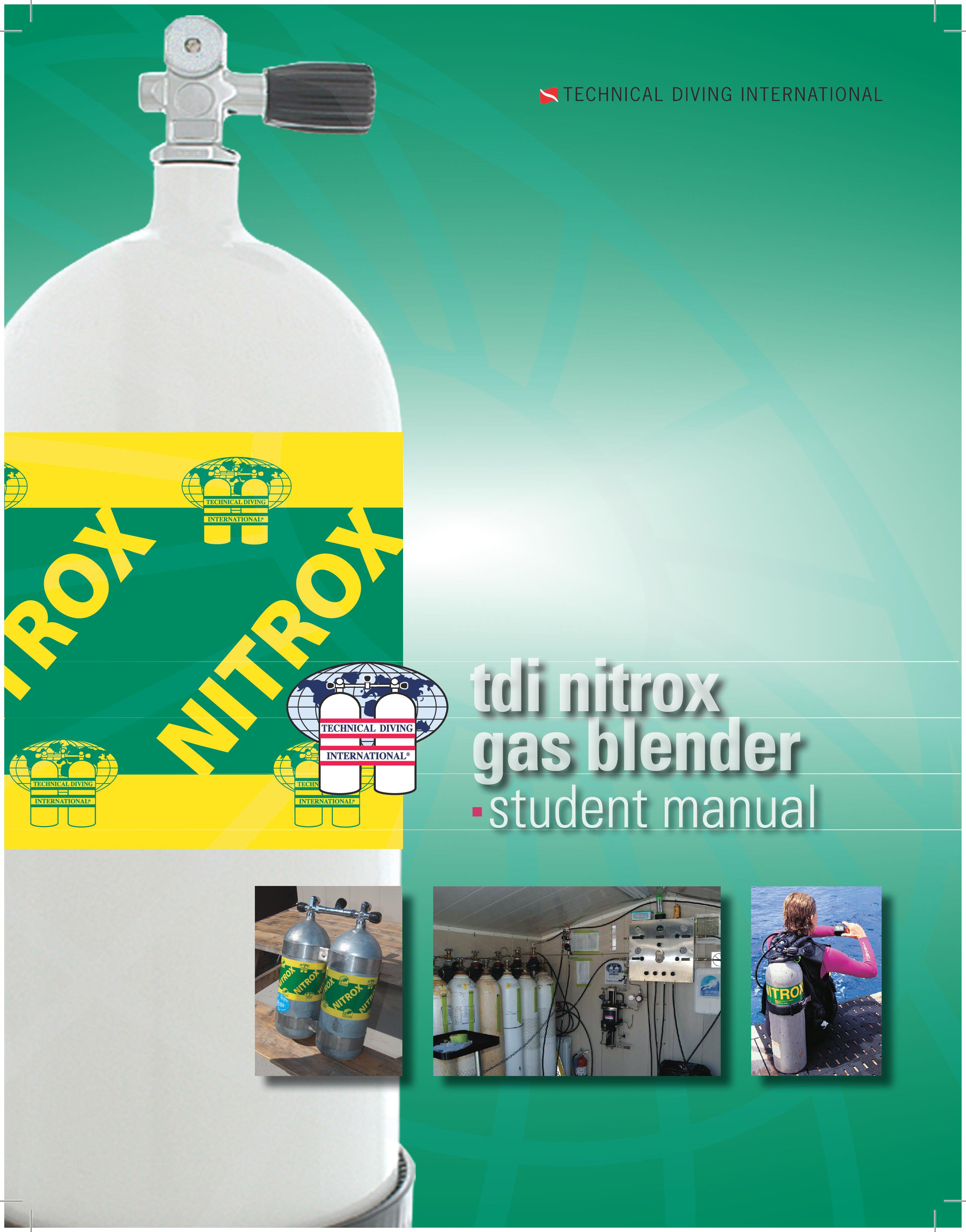 Nitrox Gas Blender Student Manual